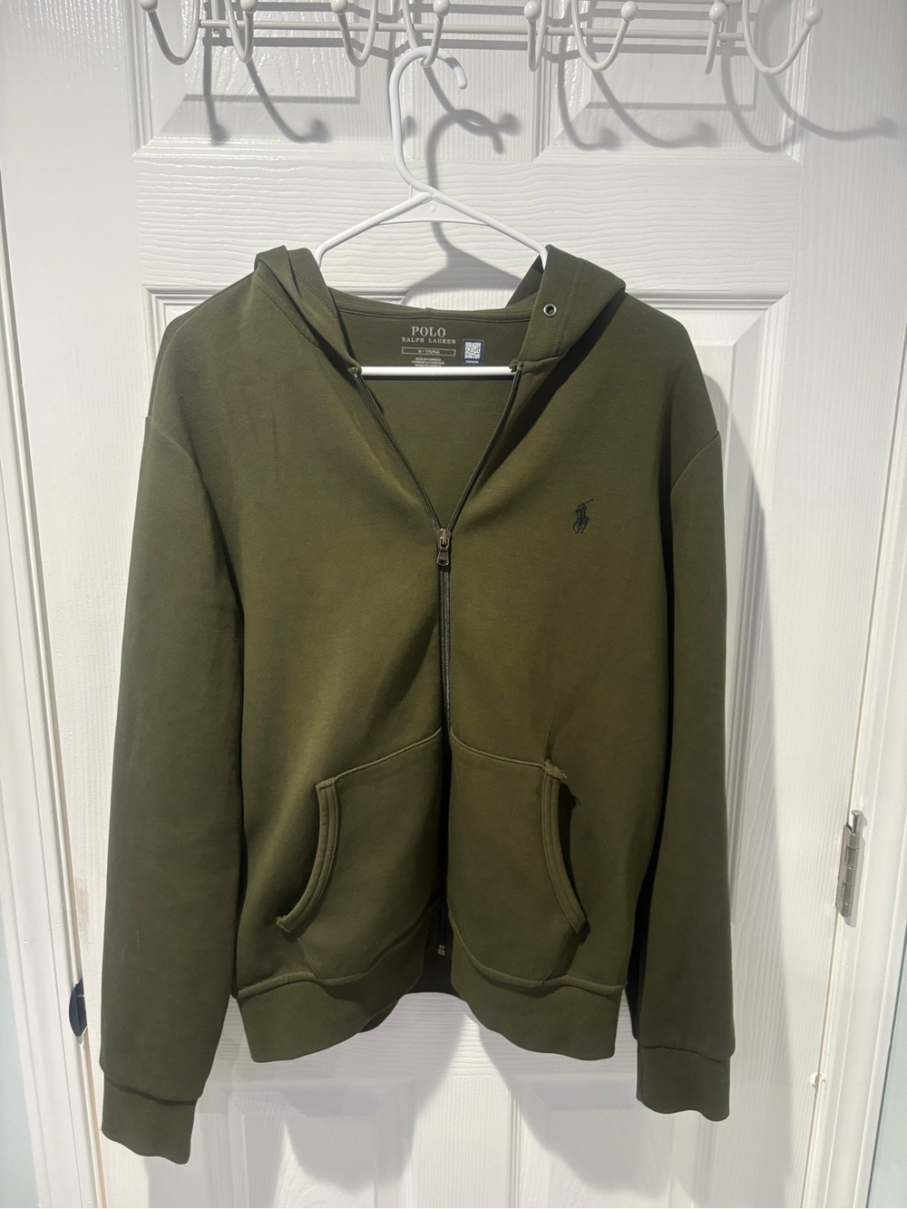 Polo by Ralph Lauren Olive Green Zip-Up Hoodie